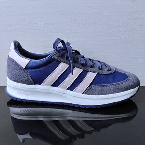 Adidas Women's Run 70s 2.0 Lightweight Sneaker in Lovely Navy Blue / Blush Pink